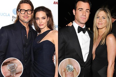 Những chiếc nhẫn đính hôn đẹp mắt của “sao” trong năm 2012