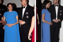 Meghan Markle thanh lịch trong bộ váy xanh