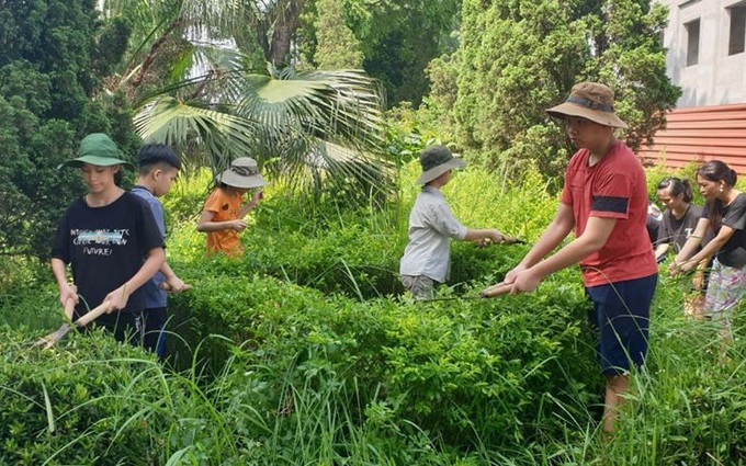 Không gian xanh tại Trung tâm giúp người khuyết tật cải thiện sức khỏe