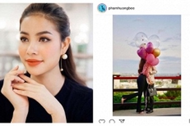 Hoa hậu Phạm Hương lần đầu khoe bạn trai, công khai nói lời yêu