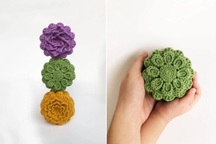 Độc đáo những chiếc bánh trung thu, đèn ông sao bằng len của mẹ đảm Hà Nội