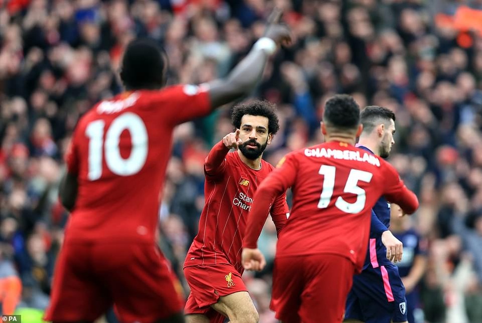 Mane, Salah giúp Liverpool lập kỷ lục trên sân nhà Anfield - 2 Mane, Salah giúp Liverpool lập kỷ lục trên sân nhà Anfield - 2