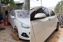 Nam thanh niên khoe tự sơn ô tô hết 350 ngàn, gara lắc đầu