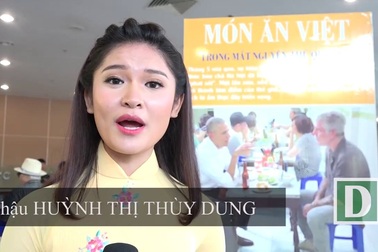 Á hậu Thùy Dung chia sẻ quan điểm của mình về ẩm thực Việt Nam