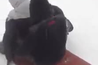 Chơi trò trượt tuyết tại Mẫu Sơn, Lạng Sơn