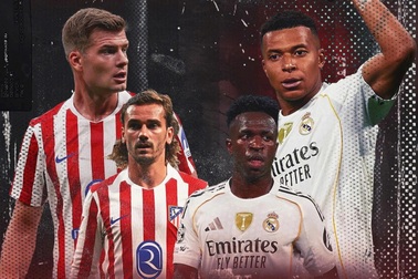 Trực tiếp trận đấu giữa Atlético Madrid và Real Madrid trên SCTV22 lúc 21h15 ngày 27/9