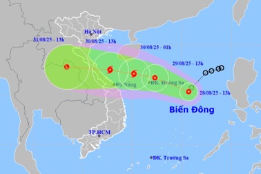 Biển Đông có thể đón bão ngày 30/8
