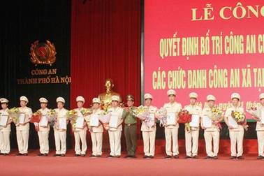 Hà Nội điều động 137 công an chính quy làm công an xã