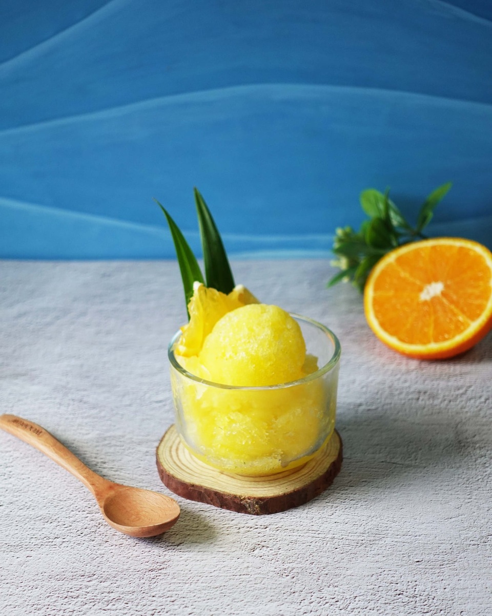 Kem tuyết cam - Sorbet cam cho cả nhà tăng sức đề kháng chống dịch - 1