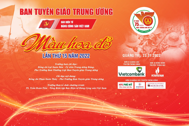 Chương trình "Màu hoa đỏ": Tái hiện lịch sử vẻ vang của dân tộc