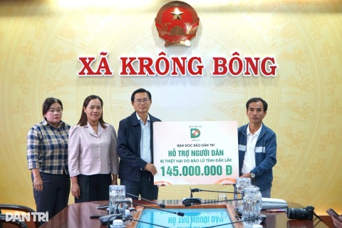 Hỗ trợ 145 triệu đồng giúp người dân Đắk Lắk khắc phục hậu quả sau lũ