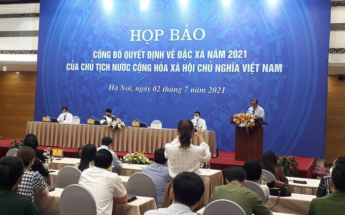 Công bố Quyết định của Chủ tịch nước về đặc xá năm 2021