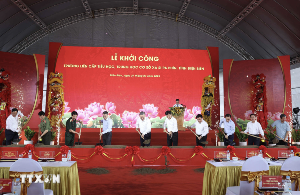Tổng Bí Thư Tô Lâm dự Lễ khởi công Trường liên cấp xã Si Pa Phìn ở Điện Biên - 3 Tổng Bí Thư Tô Lâm dự Lễ khởi công Trường liên cấp xã Si Pa Phìn ở Điện Biên - 3