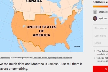 Nợ công tăng kỷ lục, hàng nghìn người Mỹ muốn bán bang Montana cho Canada