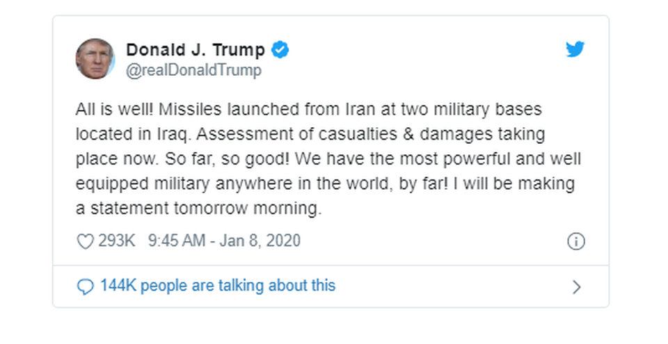 Iran nói Mỹ “tổn thất nặng” sau 2 vụ tấn công tên lửa - 2 Iran nói Mỹ “tổn thất nặng” sau 2 vụ tấn công tên lửa - 2