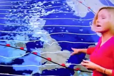 Biên tập viên thời tiết xin lỗi trước khi… ngất