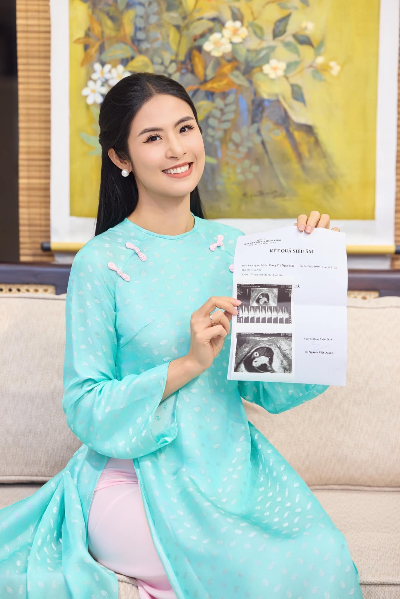 Miss Ngoc Han ist schwanger mit ihrem ersten Kind - 1 Hoa hậu Ngọc Hân mang thai con đầu lòng - 1
