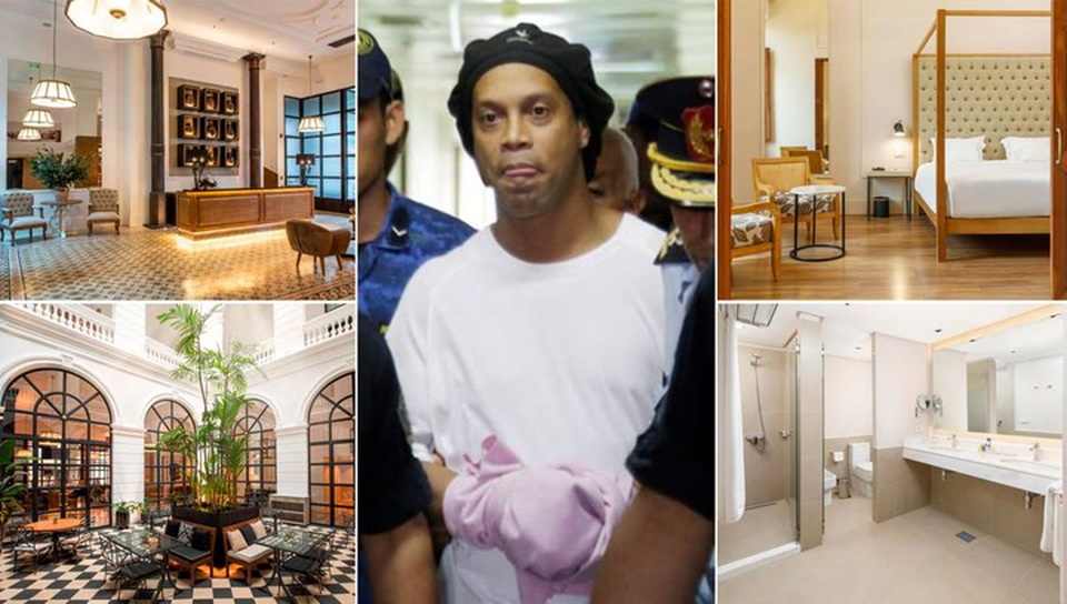 Ronaldinho được chiều lòng chơi bóng khi bị “giam lỏng” - 1 Ronaldinho được chiều lòng chơi bóng khi bị “giam lỏng” - 1