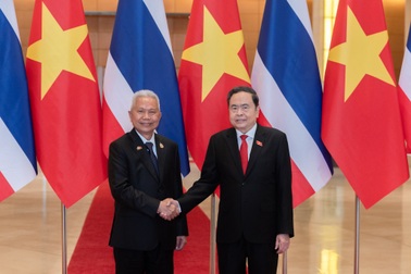 Chủ tịch Quốc hội Trần Thanh Mẫn đón và hội đàm Chủ tịch Quốc hội Thái Lan