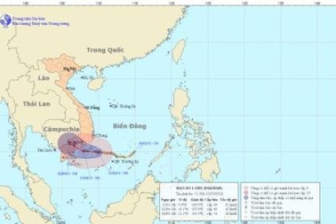 Bão số 1 giật cấp 10 hướng về Ninh Thuận - Vũng Tàu 