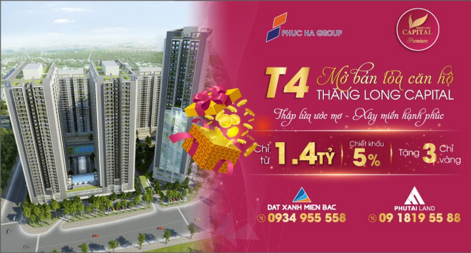Chính thức mở bán căn hộ tòa T4 Thăng Long Capital, đợt 1 giá tốt ra mắt cư dân Thủ Đô - 1