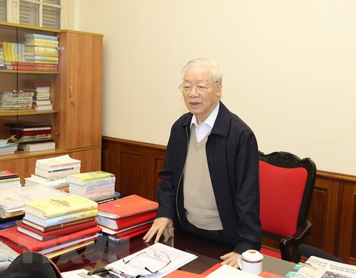 Tổng Bí thư Nguyễn Phú Trọng chủ trì cuộc họp lãnh đạo chủ chốt - 2 Tổng Bí thư Nguyễn Phú Trọng chủ trì cuộc họp lãnh đạo chủ chốt - 2