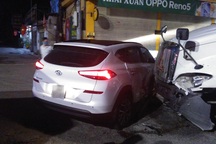 Tài xế phóng xe qua đường như chỗ không người gây tai nạn liên hoàn