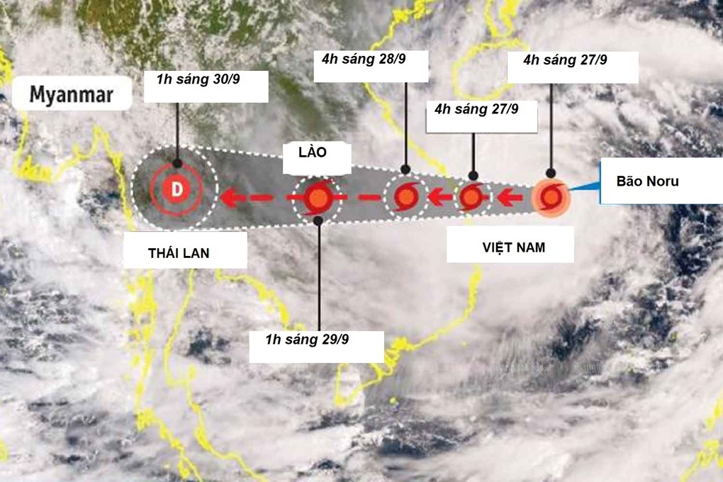 Bão Noru suy yếu, Thái Lan đề phòng ảnh hưởng của áp thấp nhiệt đới - 1 Bão Noru suy yếu, Thái Lan đề phòng ảnh hưởng của áp thấp nhiệt đới - 1