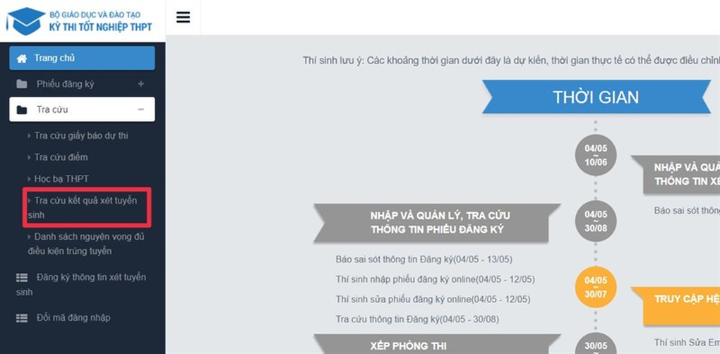 Cách tra cứu trúng tuyển và xác nhận nhập học trên cổng của Bộ Giáo dục - 2 Cách tra cứu trúng tuyển và xác nhận nhập học trên cổng của Bộ Giáo dục - 2