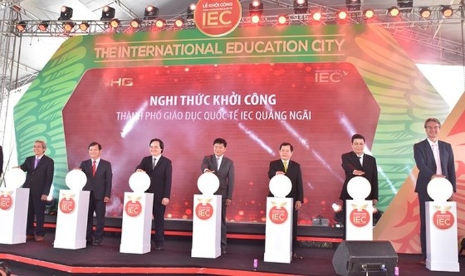 Tập đoàn giáo dục Nguyễn Hoàng khởi công dự án Thành phố giáo dục quốc tế - IEC tại Quảng Ngãi. 