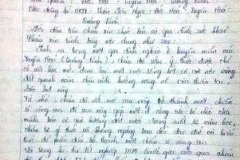 Bức tâm thư đẫm nước mắt của nữ sinh 29 điểm rớt ĐH gửi Bộ trưởng Bộ Công an