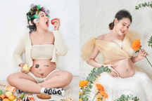 Hồ Bích Trâm tăng 16kg khi mang bầu, tự ti vì rạn da