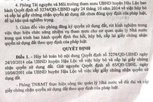 Thanh Hóa: Đất đang ở bỗng nhiên bị huyện cấp trích lục cho người khác