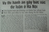 Vụ thi hành án gây bức xúc dư luận ở Hà Nội 