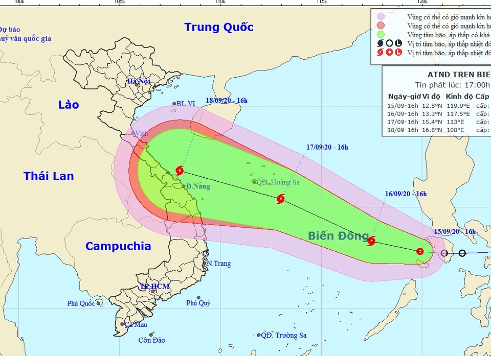 Áp thấp khả năng mạnh lên thành bão đã vào Biển Đông - 1 Áp thấp khả năng mạnh lên thành bão đã vào Biển Đông - 1