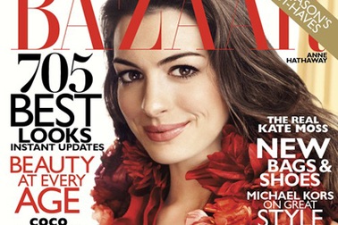 Anne Hathaway đẹp quyến rũ trên Harpers Bazaar