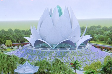 Xây dựng Liên Hoa Bảo Tháp với tượng Phật dát 30 ký vàng