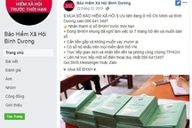 Cảnh báo việc dùng tài khoản Facebook giả mạo để thu gom sổ BHXH