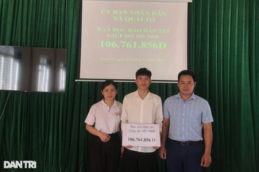 "Bố mẹ đừng lo nhé, anh em con đã được bạn đọc Dân trí chăm lo"