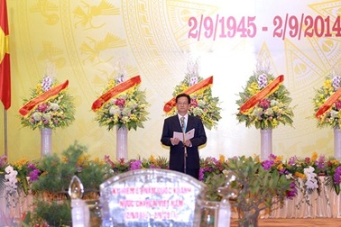 Thủ tướng chủ trì tiệc chiêu đãi quốc tế mừng Quốc khánh