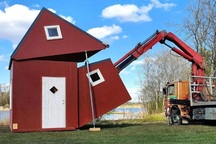 Kinh ngạc với kiểu nhà có thể "gập" gọn gàng và di chuyển đi bất cứ đâu