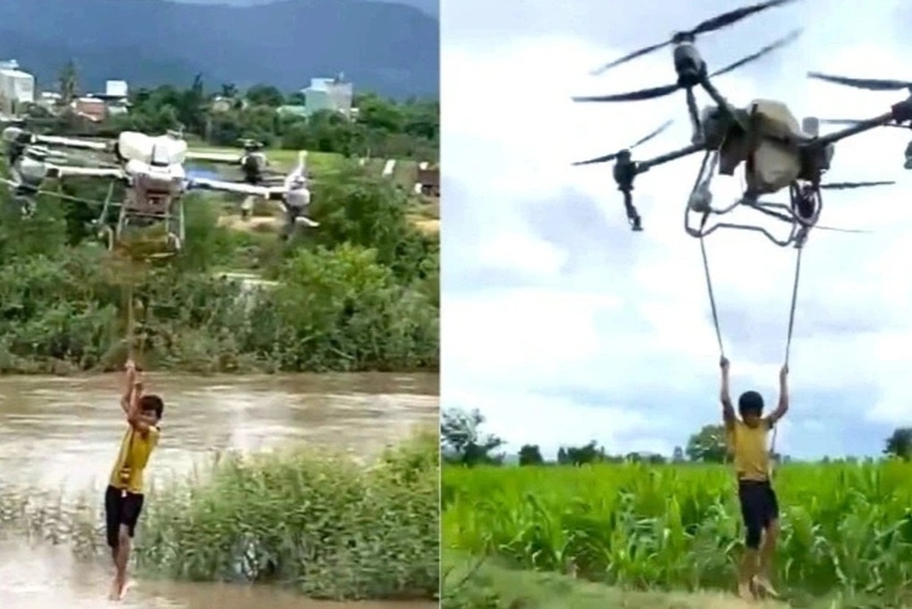 Tặng bằng khen anh nông dân lái drone cứu 2 cháu nhỏ mắc kẹt giữa dòng lũ - 2 Tặng bằng khen anh nông dân lái drone cứu 2 cháu nhỏ mắc kẹt giữa dòng lũ - 2