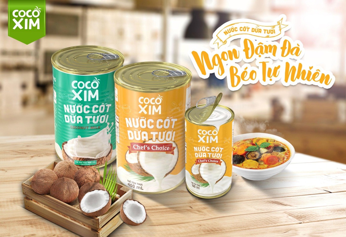 Nước cốt dừa Cocoxim - tươi ngon từ nguồn, béo thơm khuấy đảo - 1 Nước cốt dừa Cocoxim - tươi ngon từ nguồn, béo thơm khuấy đảo - 1