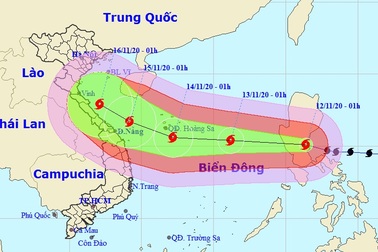 Hôm nay bão Vamco vào Biển Đông