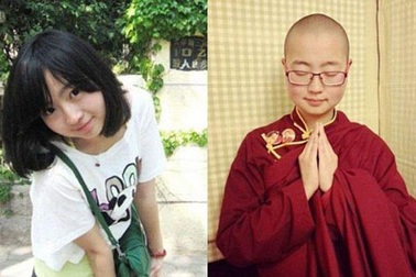 Thiếu nữ xinh đẹp từ bỏ cuộc sống xa hoa để đi tu
