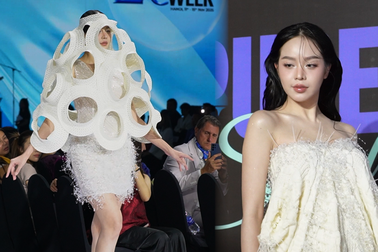 Thanh Thủy khoe chân dài miên man trong vị trí vedette