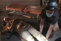 CSGT và dân quân bị tông gãy chân trong lúc ngăn "quái xế"