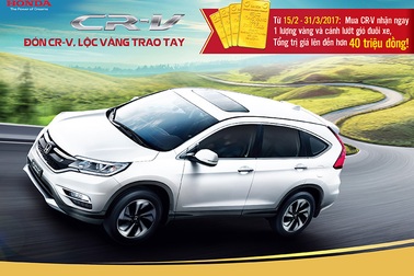 Honda Việt Nam ưu đãi 45 triệu đồng cho CR-V