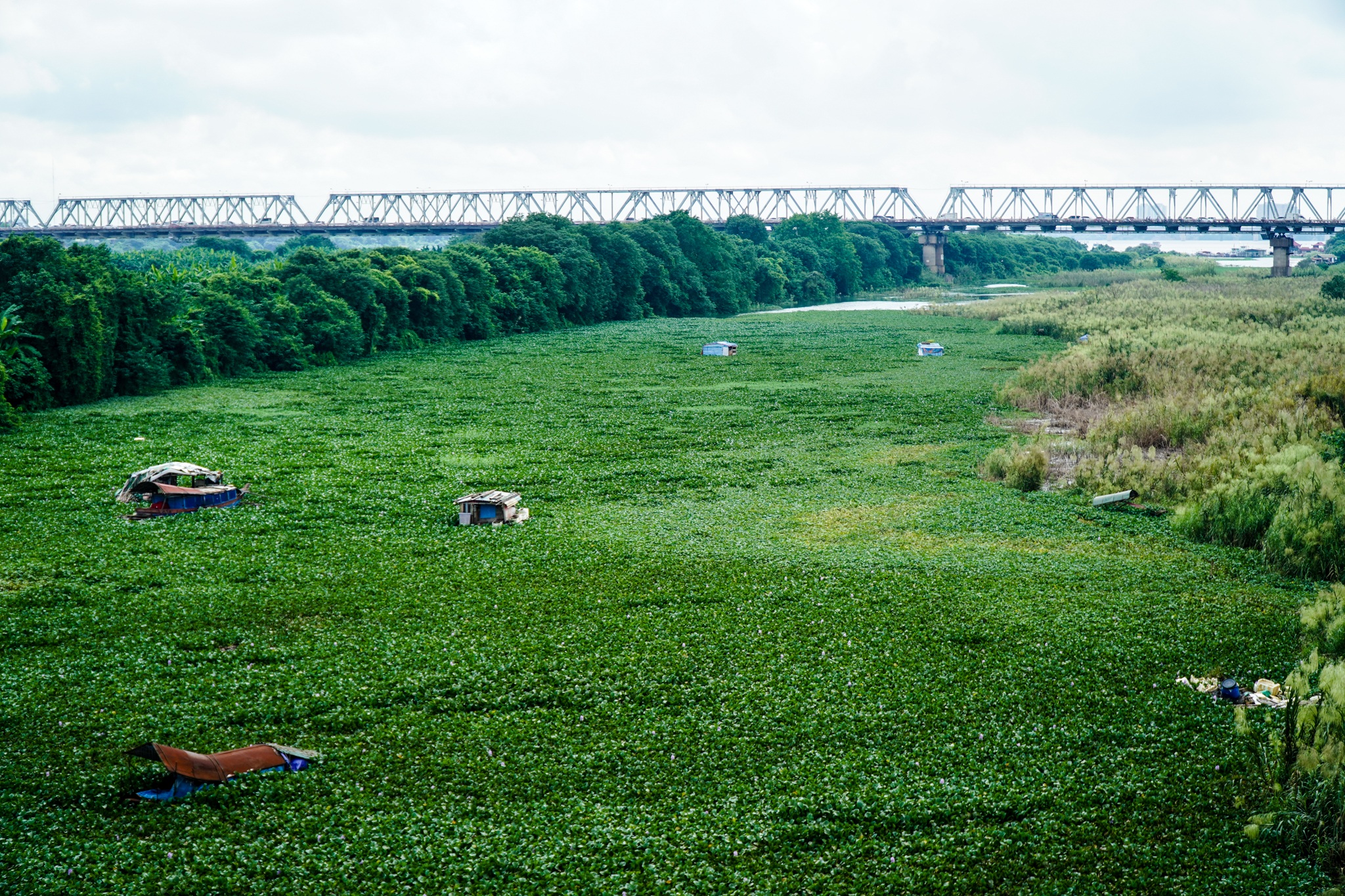 Cảnh hồ thủy điện xả lũ lớn, nước cuộn sóng nhấn chìm bãi giữa sông Hồng - 9 Cảnh hồ thủy điện xả lũ lớn, nước cuộn sóng nhấn chìm bãi giữa sông Hồng - 9