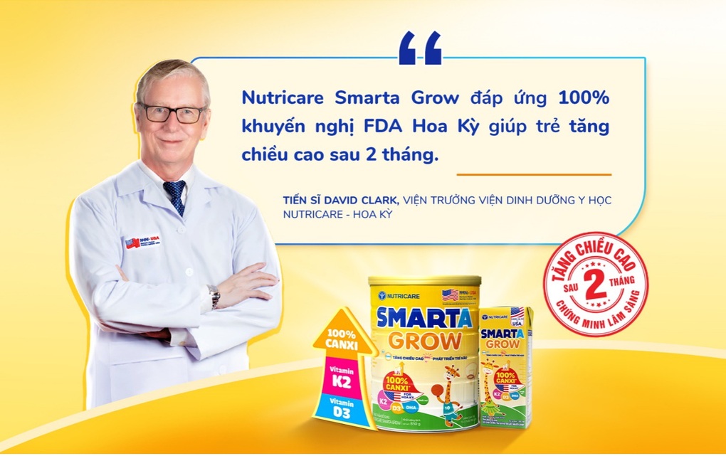 Nutricare Smarta Grow được chứng minh lâm sàng giúp trẻ cao lớn sau 2 tháng sử dụng - 2 Nutricare Smarta Grow được chứng minh lâm sàng giúp trẻ cao lớn sau 2 tháng sử dụng - 2